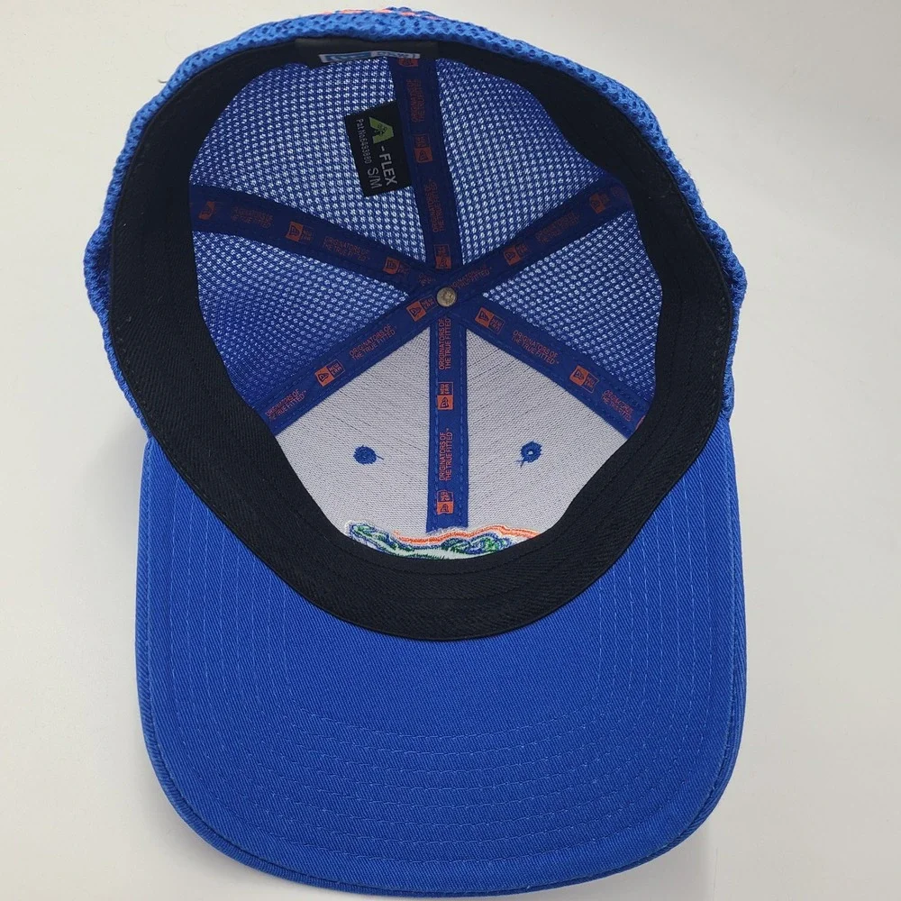 Florida Gators Hat Fitted S-M Trucker Mesh New Era 39Thirty Blue NCAA Logo Men